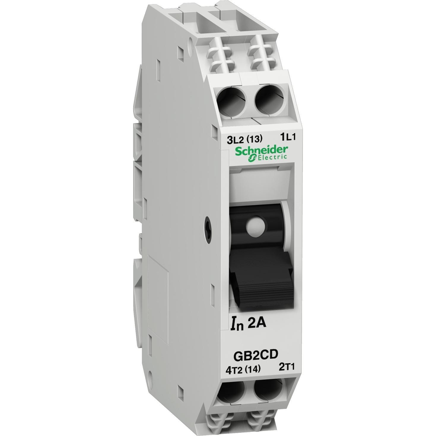 Schneider Electric, FI stroomonderbreker, Stroomonderbreker 2A 1-polig + N