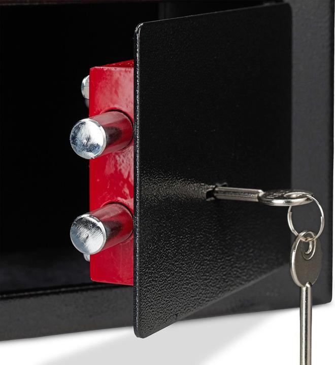 Actual product image Relaxdays Home Safe With Keys, Double-Bit Lock