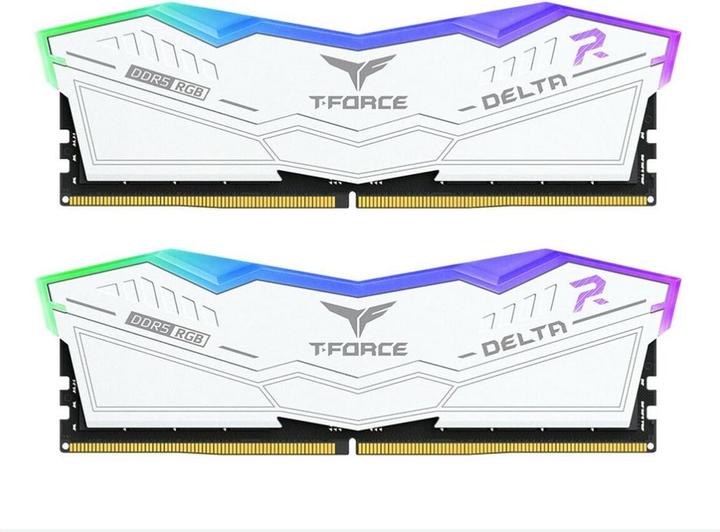 Productafbeelding Team Group D516GB 6400-32 RGB wh K2 TEM, Arbeitsspeicher (2 x 16GB, 6400 MHz, DDR5 RAM, DIMM 288 pin)