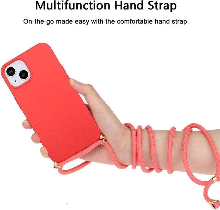 Produktbild König Design Handykette Hülle Handy Schutz für Apple iPhone 15 Case Cover Bumper Etuis Kette