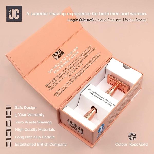 Actual product image Jungle Culture - Reusable razor plane in rose gold