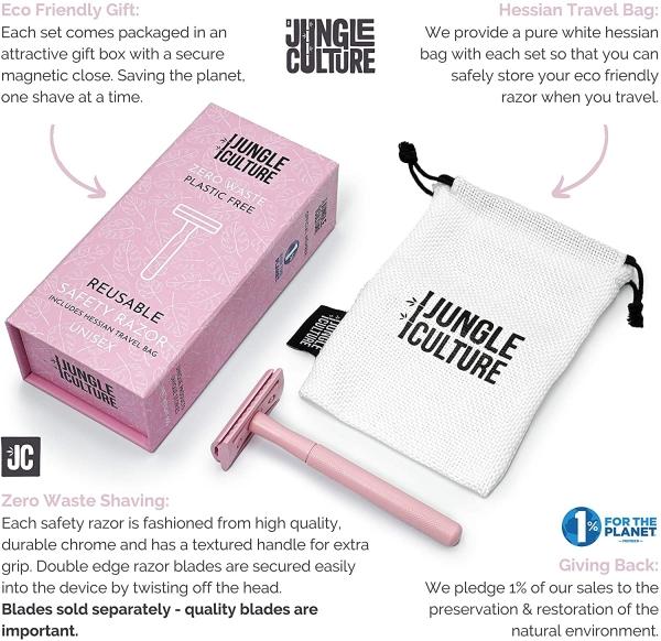 Produktbild Jungle Culture - Wiederverwendbarer Rasierhobel in Rosa