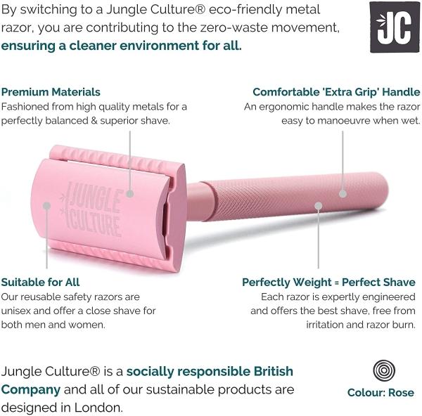 Produktbild Jungle Culture - Wiederverwendbarer Rasierhobel in Rosa
