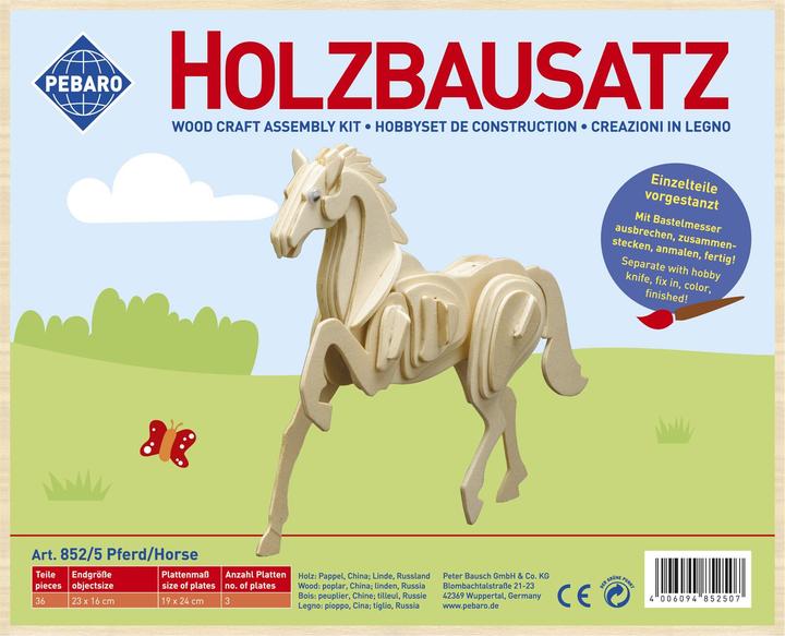 Produktbild Pebaro Holzbausatz Pferd