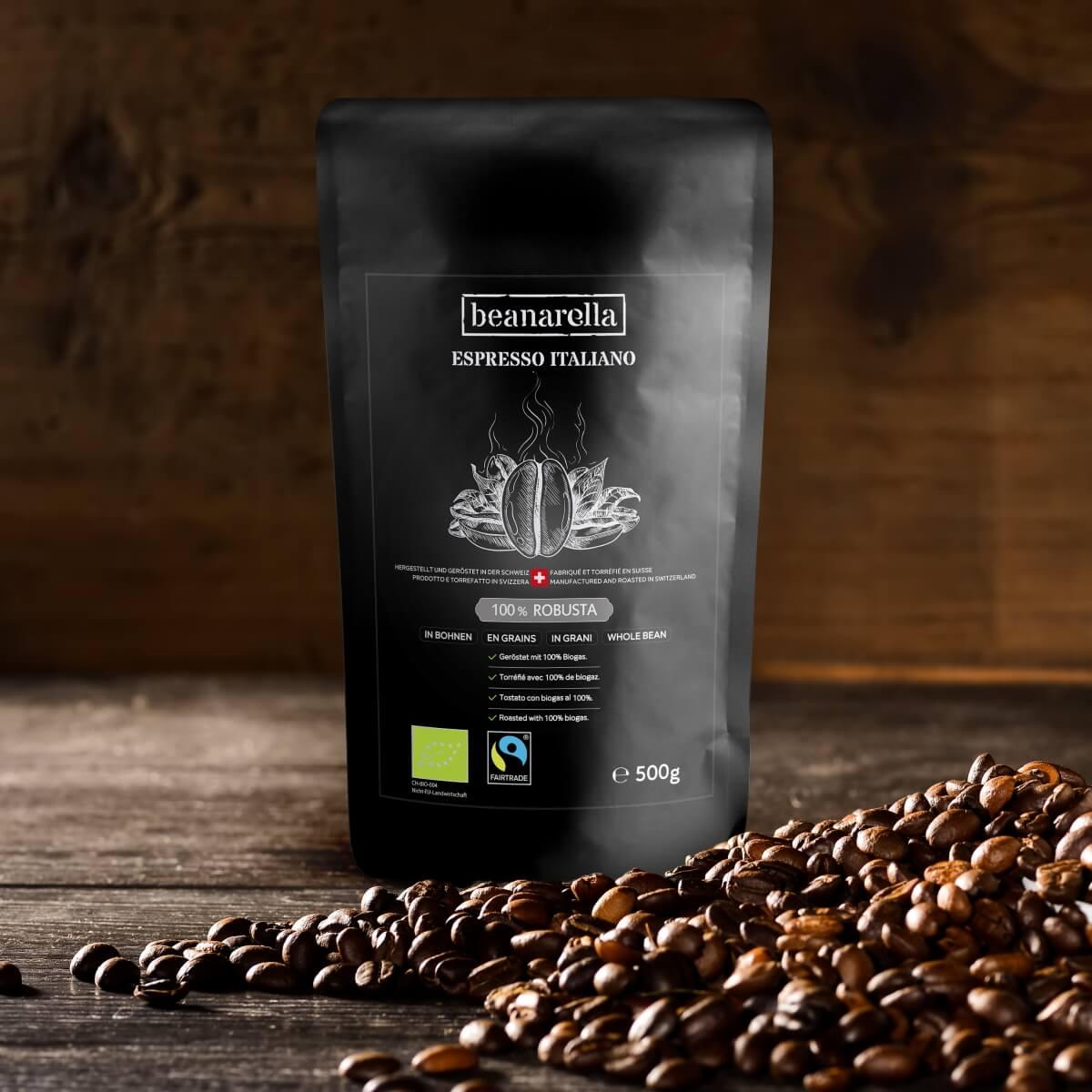 Beanarella Espresso italiano, coffee beans buy at Galaxus