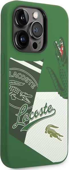 Produktbild Lacoste Hardcase Liquid Silicone Patchwork für Apple iPhone 14 Pro - green (Apple iPhone 14 Pro)