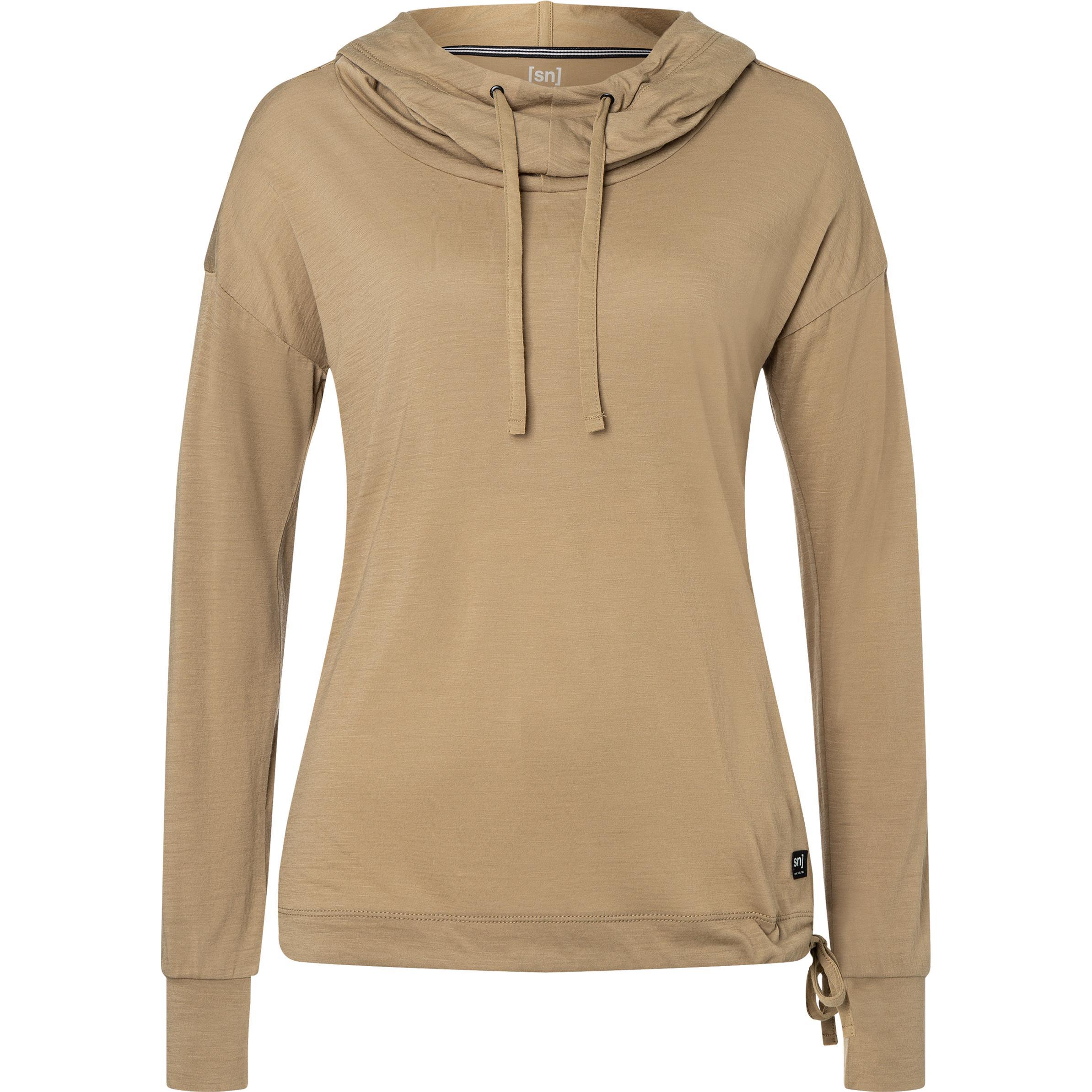 Super Natural, Damen, Pullover, Women's Funnel Hoody, Beige, (XS)