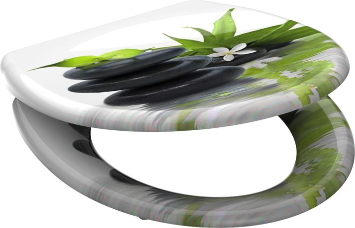 Produktbild Schütte WC Sitz Duroplast WC-Sitz JASMIN Absenkautomatik Schnellverschluss Quick Release 82367 Steine