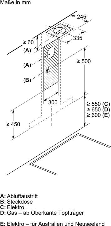Actual product image Bosch Hausgeräte DWB98JQ50 (Wall hood)