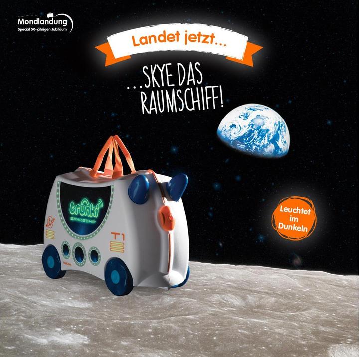 Actual product image Trunki Kids suitcase Skye the spaceship (18 l, Hand luggage (up to 50 litres))