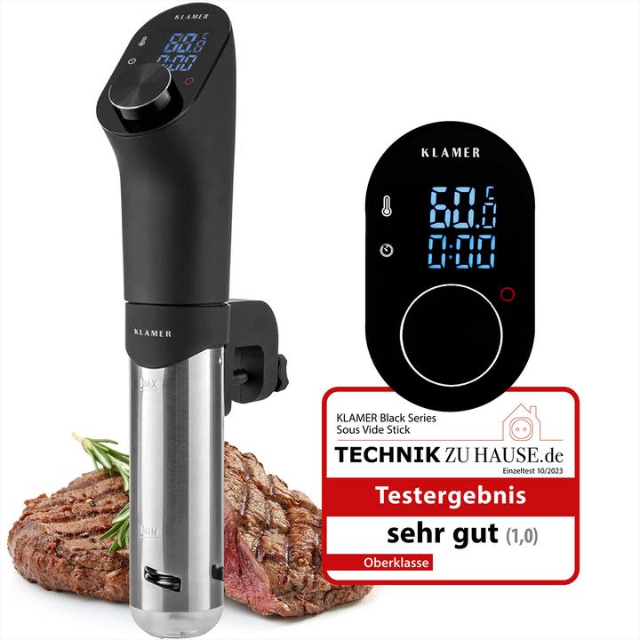 Productafbeelding KLAMER Sous Vide Stick 1200 Watt IPX7 wasserdicht 3D Zirkulation