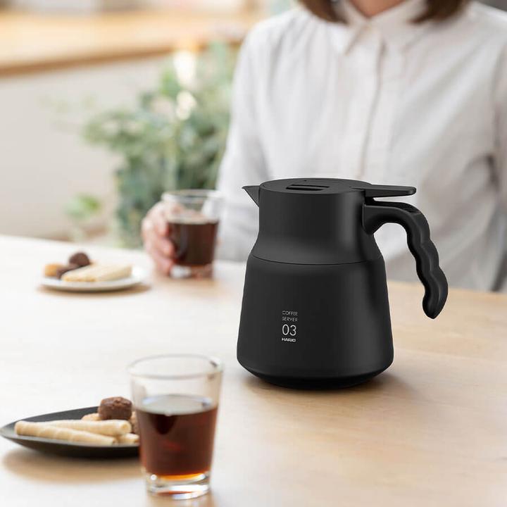 Image du produit Hario Serveur isolé en acier inoxydable V60-03 PLUS Noir - 800 ml (0.80 l)