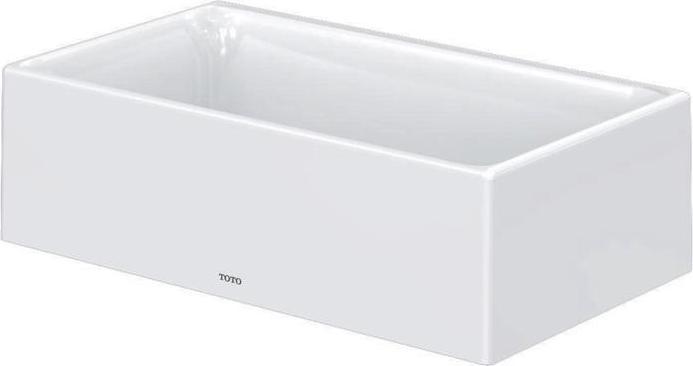 TOTO CS Countertop washbasin 400 corner without tap hole and overflow white (230 mm, 400 mm)