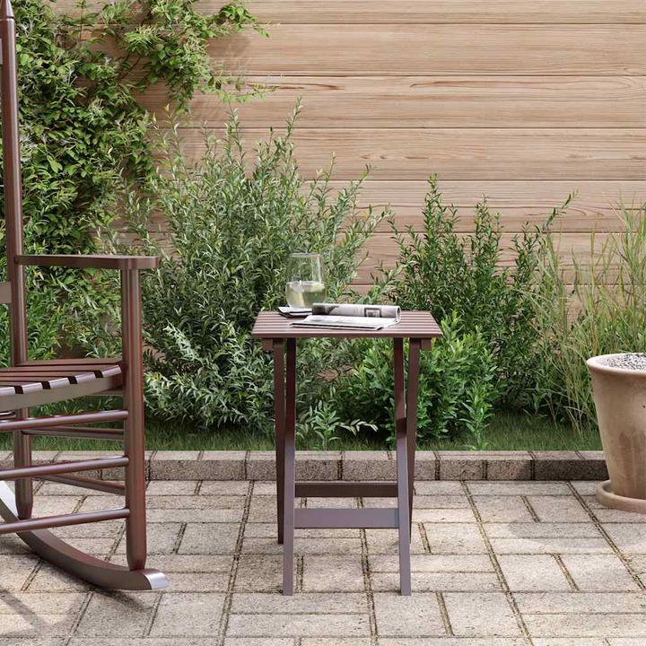 Actual product image vidaXL Side table folding poplar