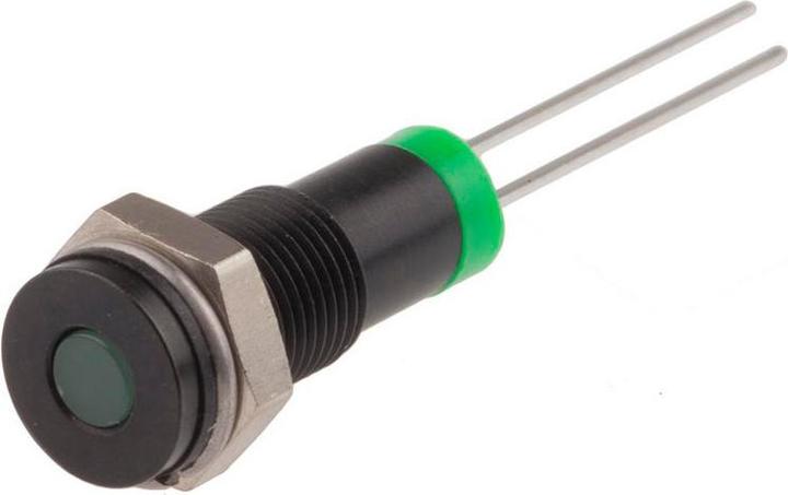 Produktbild RS PRO LED 6mm Chromblende 2Vdc Grün