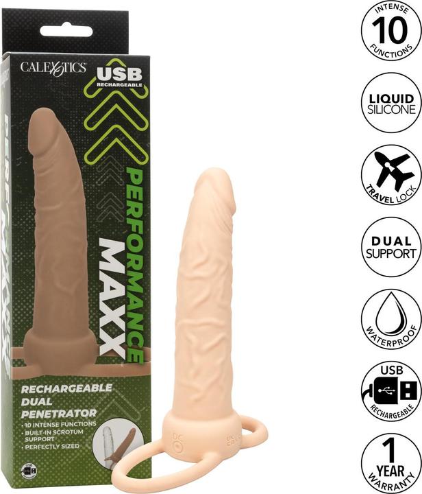 Image du produit CalExotics Performance Maxx™ Pénétrateur double recharge - Ivory