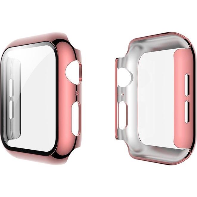 EKO Cover für Apple Watch 40mm Vollständiger Schutz mit gehärtetem Glas, Smartwatch Zubehör, Transparent