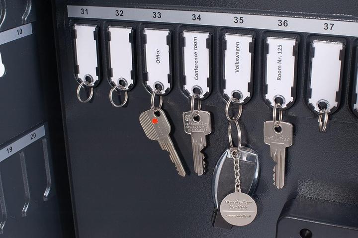 Actual product image pavo High Security key box, 50 keys for magnetic key fobs, with electronic key fob