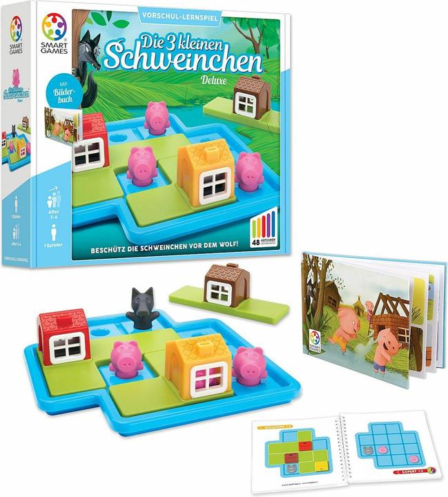 Produktbild Smart Games Die 3 kleinen Schweinchen (Deutsch, Italienisch, Niederländisch, Französisch, Dänisch, Norwegisch, Spanisch, Schwedisch, Portugiesisch, Finnisch)