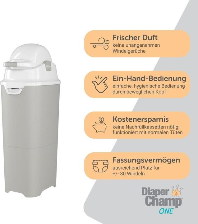 Actual product image Diaper Champ DiaperChamp One Maxi nappy pail