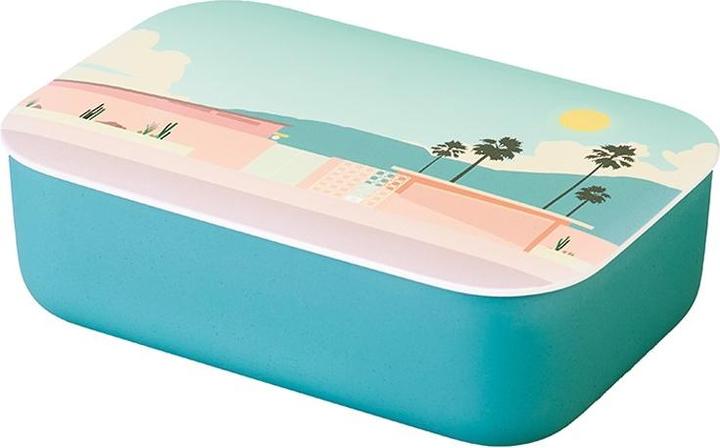 Chic.Mic Plastik -Lunchbox mit Palm Springs Palmfach 800 ml - schickes Mikrofon