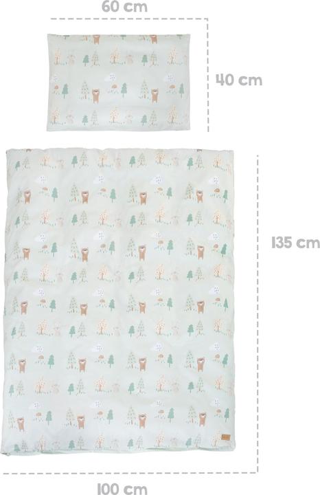 Actual product image Roba Room Bed, 60x120cm Woodland Buddies (60 x 120 cm)