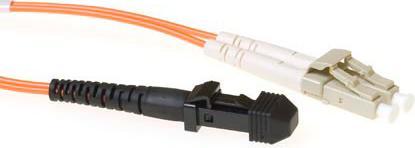 ACT 5 meter LSZH Multimode 62.5/125 OM1 fiber patch cable duplex with MTRJ and LC connectors (5 m)