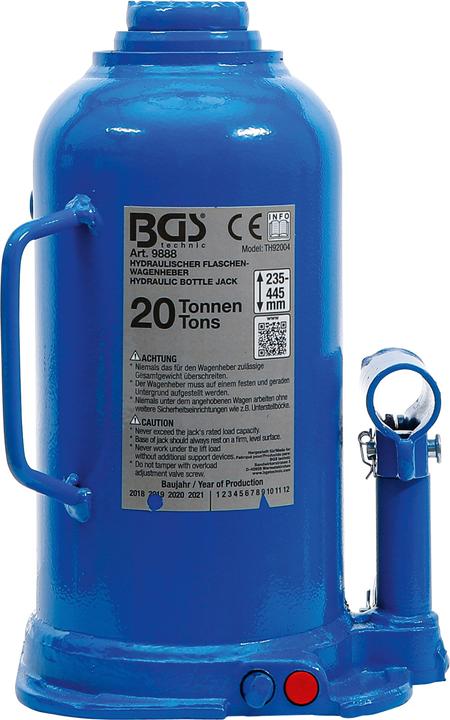 Actual product image BGS Hydraulic Bottle Jack 20 t
