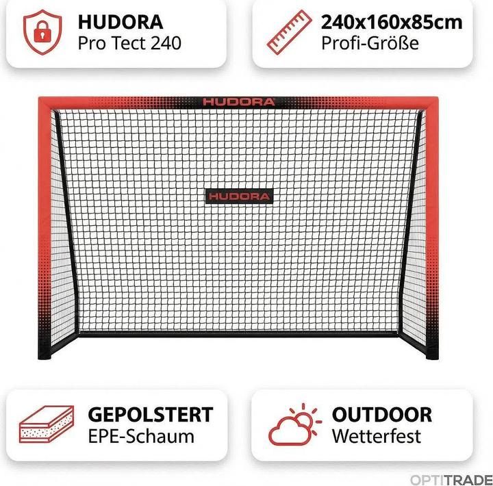 Actual product image Hudora Fussballtor Pro Tect 240 Advanced