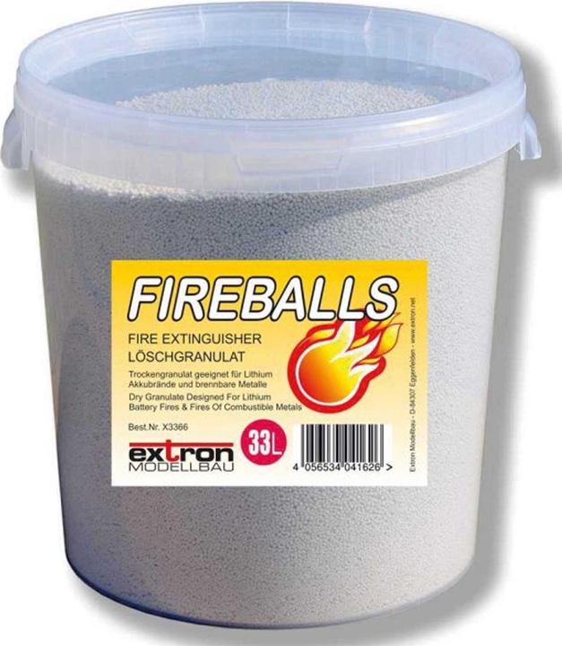 Image du produit Extron Modellbau fireballs granulés anti-incendie 33 litres en seau, granulés anti-incendie