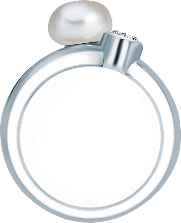Produktbild Valero Pearls Damen Sterling Silber Zirkonia Süsswasser-Zuchtperle silber - 2218 (60, 925 Silber)