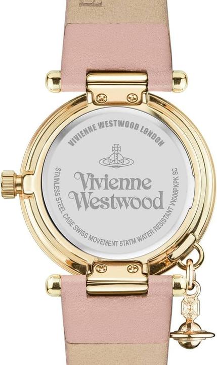 Actual product image Vivienne Westwood Ladies Watch Orb II Analogue Quartz VV006PKPK Pink Strap pink band ring (Analogue wristwatch)