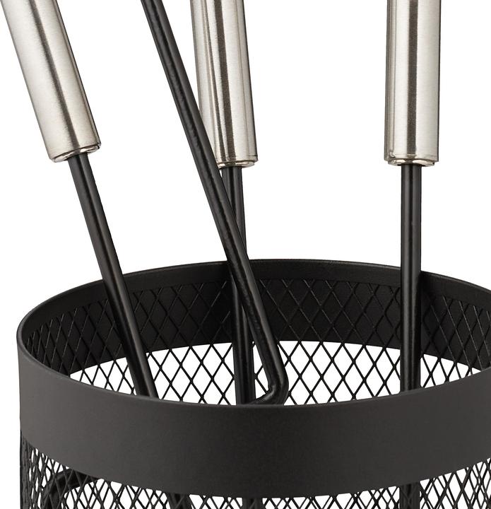 Actual product image Relaxdays 5-piece fireplace cutlery set