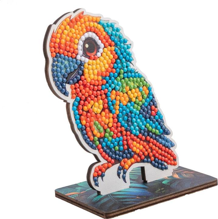 Image du produit Craft Buddy Jungle Papagei, Crystal Art Buddy, ca. 11x8cm