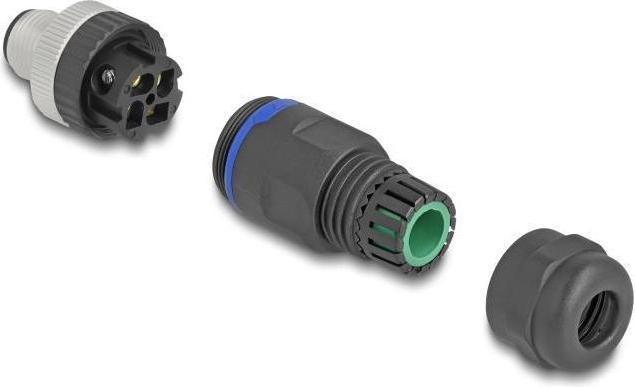 Immagine prodotto Delock Connettore a spina M12 Spina a 4 pin con codice A per il montaggio con connessione a vite