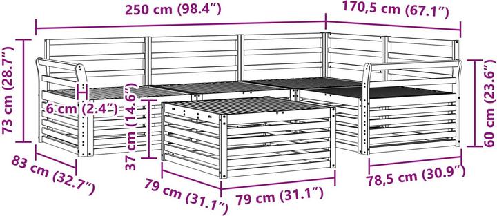 Produktbild vidaXL Outdoor-Sofa