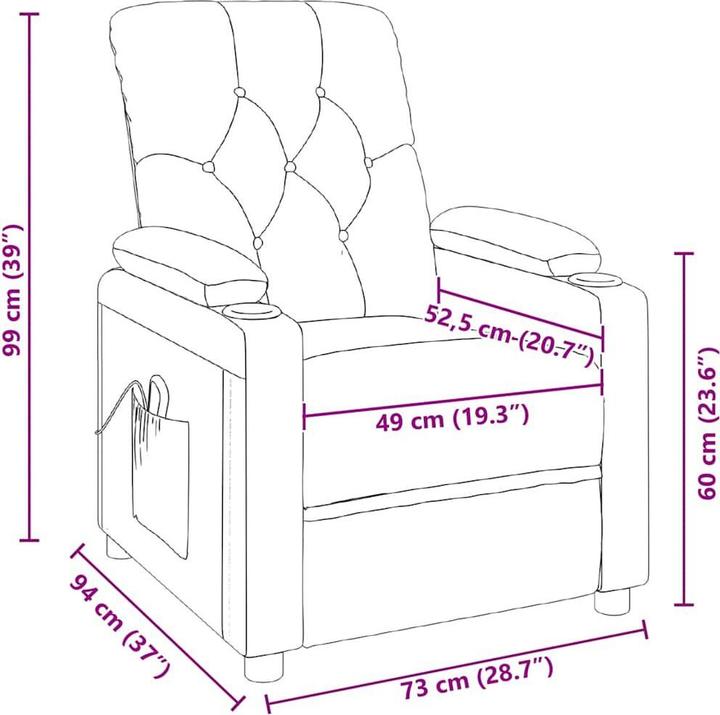 Image du produit vidaXL Massagesessel