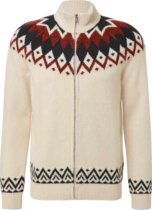 Produktbild s.Oliver Strickjacke Strickjacke aus Wollmix im Norweger-Stil (S)