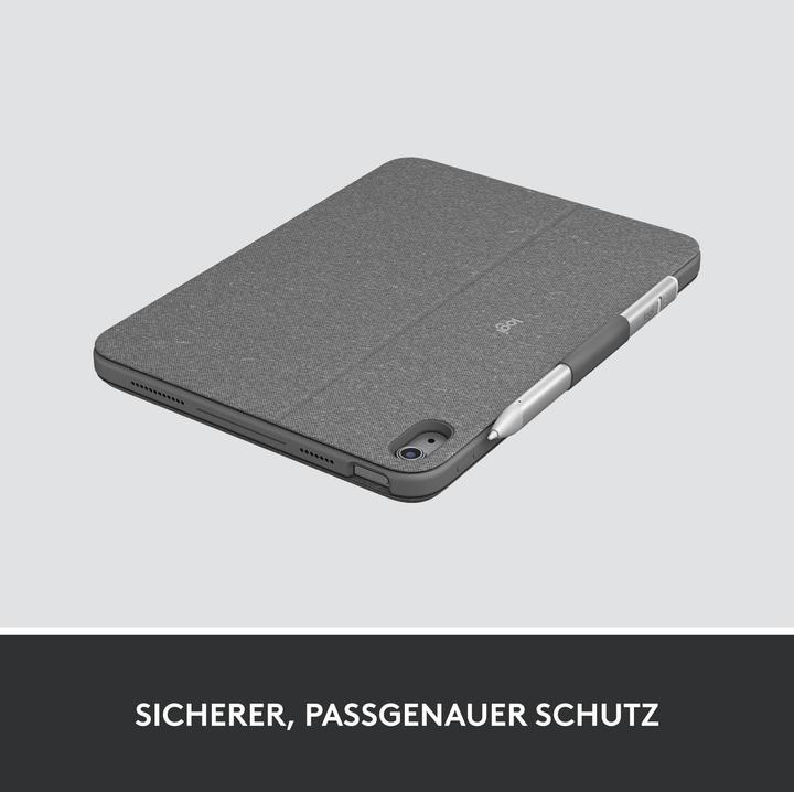 Immagine prodotto Logitech Combo Touch Per Ipad (10a Generazione) (CH, iPad 2022 (10a generazione), iPad 11)