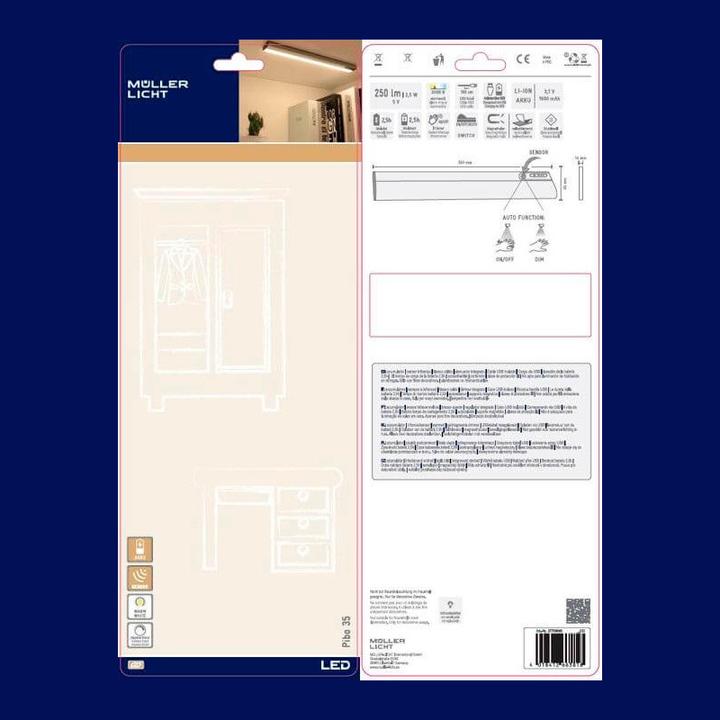 Actual product image Müller Licht LED under-cabinet light Pibo Sensor DIM 35 27700043 (250 lm)