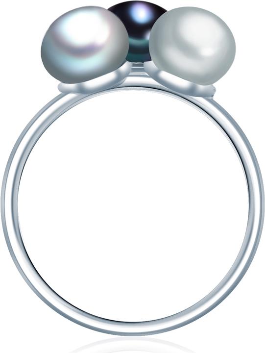 Produktbild Valero Pearls Damen Sterling Silber Süsswasser-Zuchtperle silber - 3958 (50, 925 Silber)