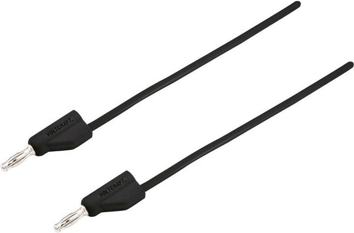 Actual product image Voltcraft Highly flexible test leads SET 0.25 m 30 V/AC, 60 V/DC 10 A