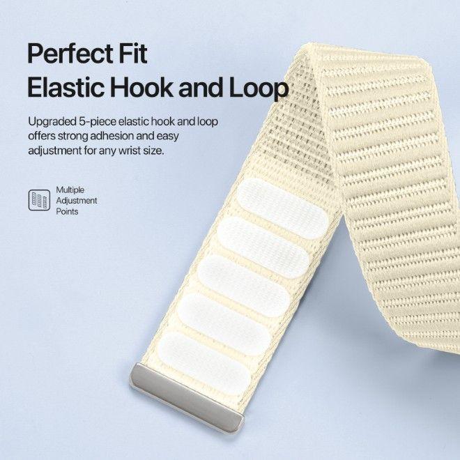 Immagine prodotto Dux Ducis Strap Apple Watch 42/44/45/46/49MM YE Nylon Braided Loop Wrist Strap Starlight (42 mm, 44 mm, 45 mm, 46 mm, 49 mm, Nylon)