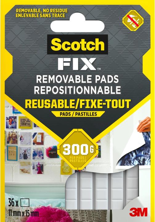 Scotch Scotch-Fix Removable Adhesive Pads