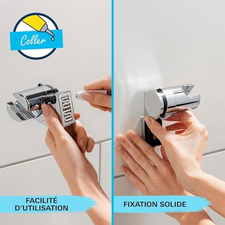 Produktbild Grohe Precision Flow QuickFix Thermostat-Duscharmatur und Vitalio Start 110 Brausestangenset, Länge 600mm