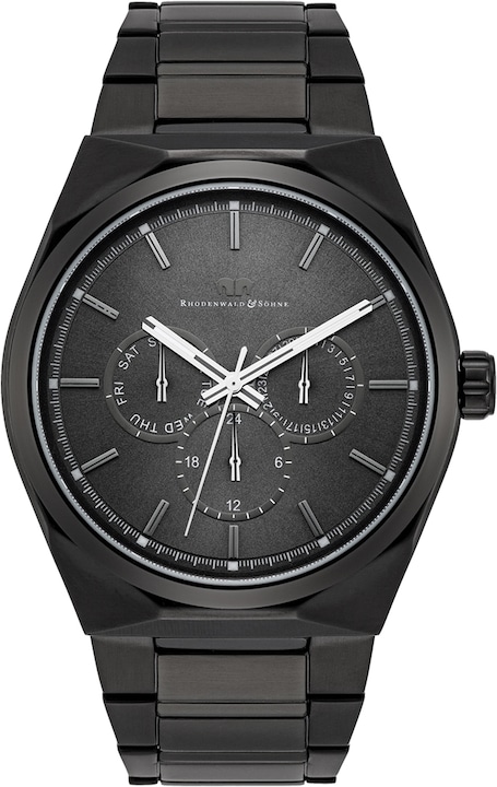 Produktbild Herren Multifunktionen Cooledge Edelstahl schwarz - 5610 (Analoguhr, 42 mm)