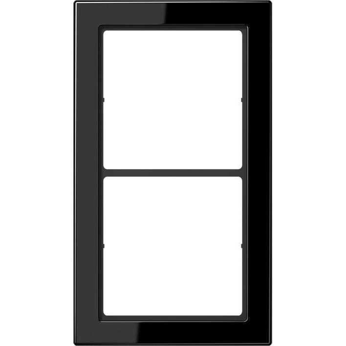 Thumbnail - JUNG, Zubehör Schalterprogramm, Einbaurahmen 2f sw glz LS / FLAT DESIGN FD982SW