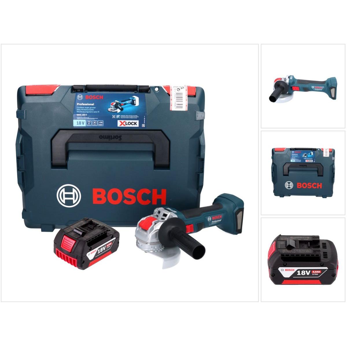 Thumbnail - Bosch Professional, Winkelschleifer, Bosch GWX 18V-7 Professional Akku Winkelschleifer 18 V 125 mm Brushless X-LOCK + 1x...
