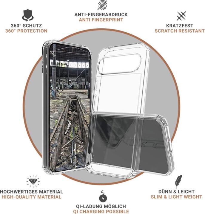 Actual product image JT Berlin Pankow Clear (Google Pixel 9 Pro, Google Pixel 9)