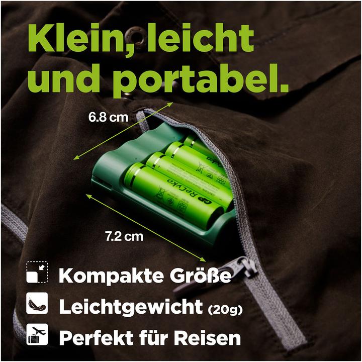 Immagine prodotto GP Batteries ReCyko B4D45 4x LCD 4Port Docking St. + 4x AA NiMh 2100mAh (4 pz., AA, AAA)